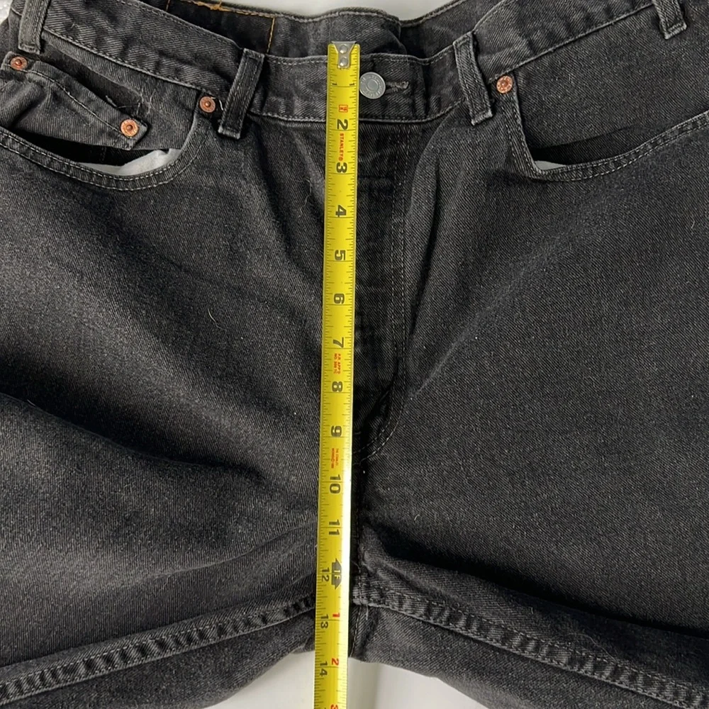 Levi's Men's Black Faded Washed Relaxed Fit Jeans - 38x34